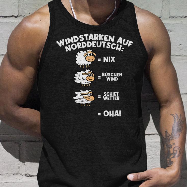 Windstärke Auf Norddeutsch Schafe Humour Slogan Tank Top Geschenke für Ihn