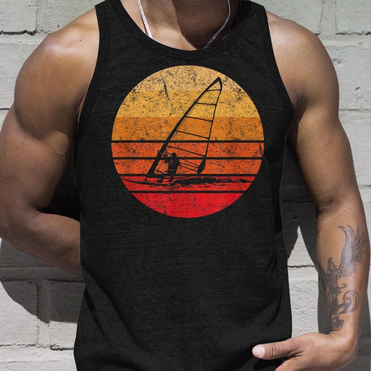 Windsurf Retrointage Sunset Tank Top Geschenke für Ihn