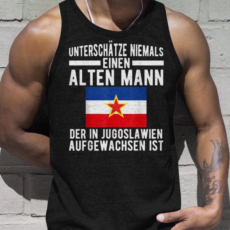 Yugoslavija Flag Balkan Sfrj Josip Broz Tito Yugoslavia Tank Top Geschenke für Ihn