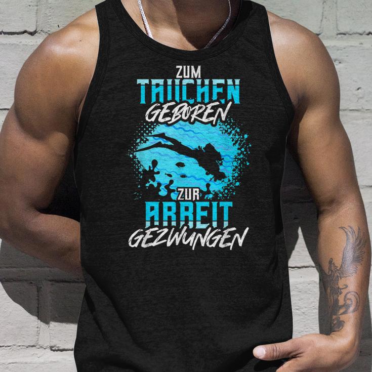 Zum Diving Geboren Slogan Sea Diver Tank Top Geschenke für Ihn