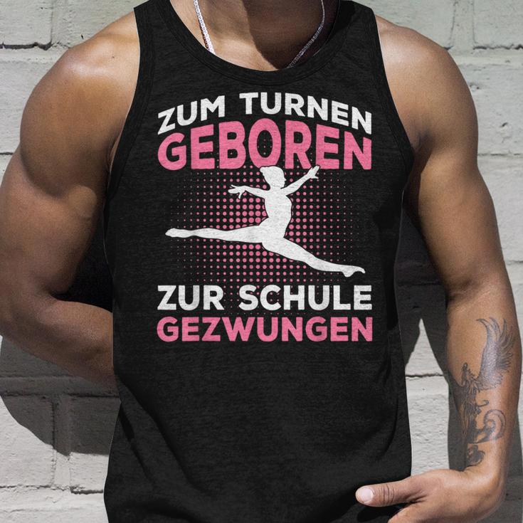 Zum Gymnasium Geboren Zur Schule Gezwungen Gymnast Tank Top Geschenke für Ihn