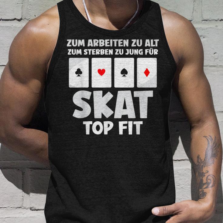 Zum Work Zu Alt Für Skat German Langu Tank Top Geschenke für Ihn