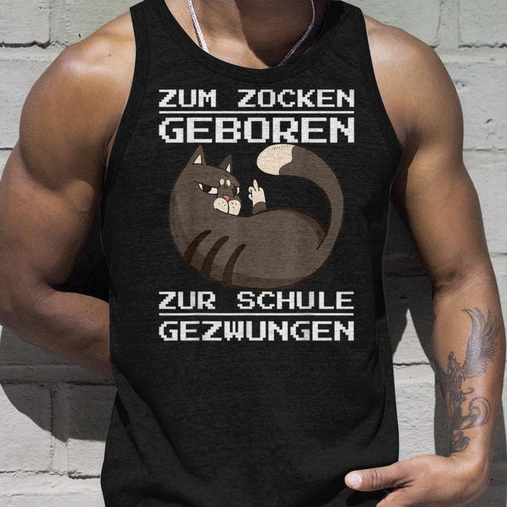 Zum Zocken Geboren Zum Schule Forces Console Ps5 Gaming Tank Top Geschenke für Ihn