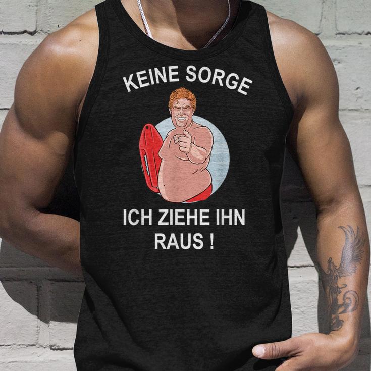 Zweiideutig Bademeister Slogan Keine Sorge Ich Ziehe Ihn Raus Tank Top Geschenke für Ihn