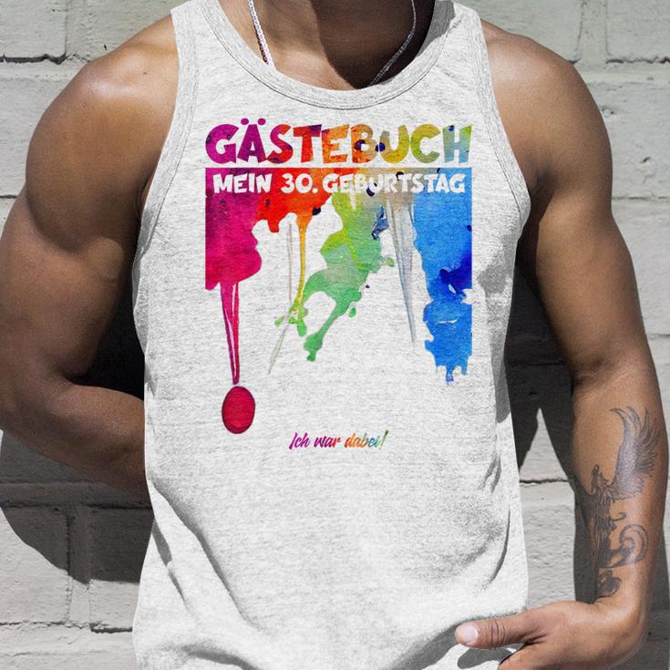 30 Jahre Guestlist 30Th Geburtstag Guest Book Tank Top Geschenke für Ihn