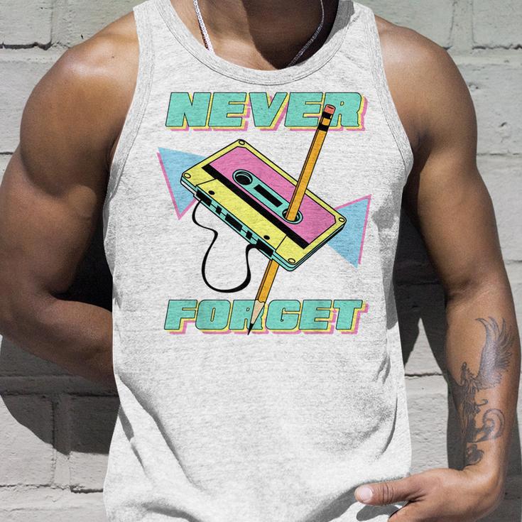 90S Party Costume 80S Never Forget Retro Cassette Tank Top Geschenke für Ihn