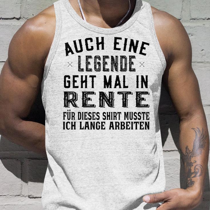 Auch Eine Legende Geht Mal In Retire Gray Tank Top Geschenke für Ihn