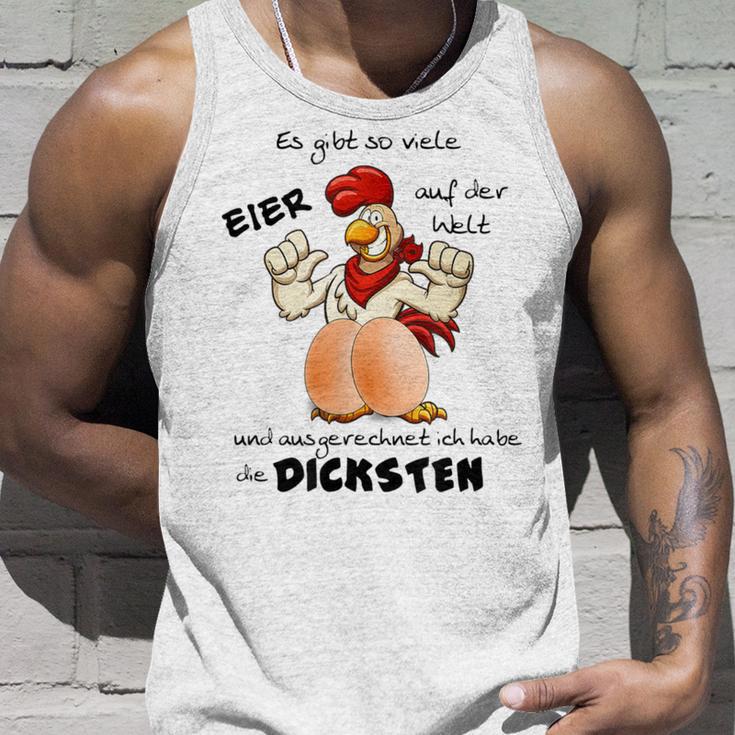 Ausgerechnet Ich Habe Die Dicksten Eier Gray Tank Top Geschenke für Ihn