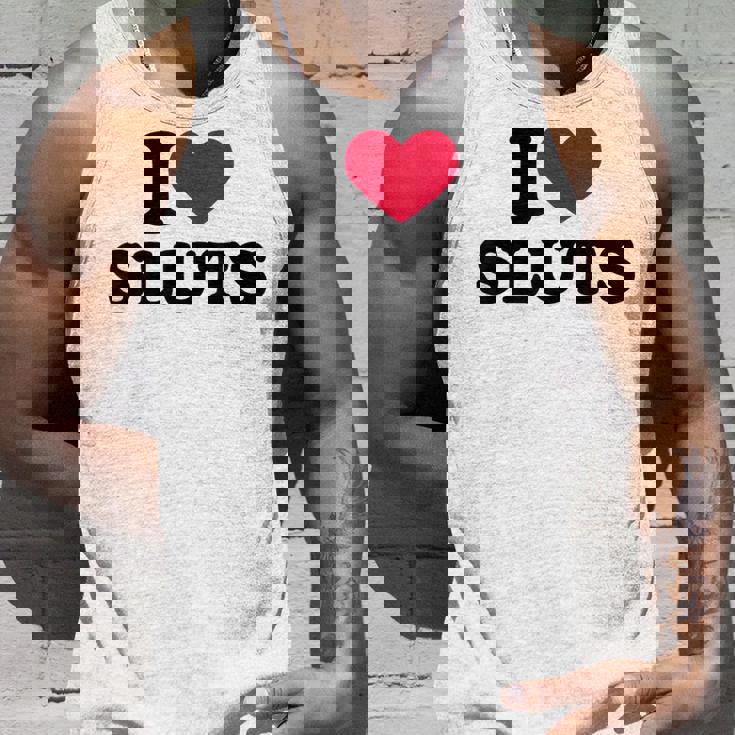 Camicia I Love Sluts I Heart Sluts Canotta Regalos para él