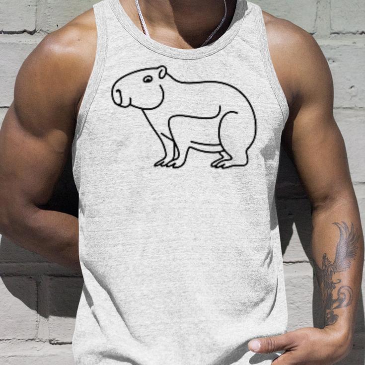 Capybara Minimalism Tank Top Geschenke für Ihn