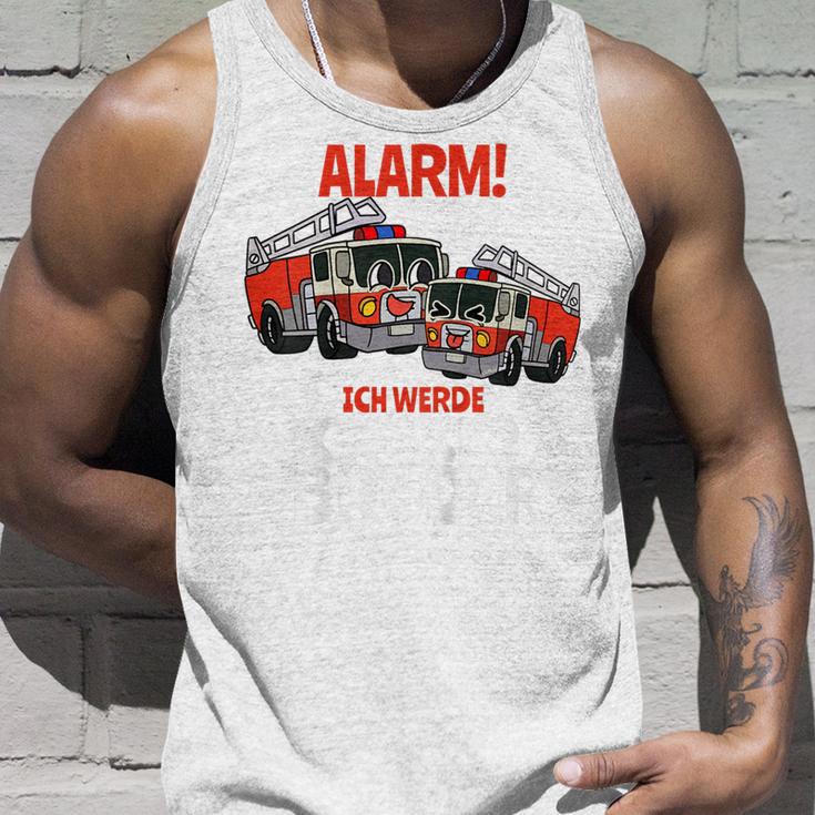 Children's Alarm Ich Werde Große Bruder Feuerwehr I'm A Big Brother Tank Top Geschenke für Ihn