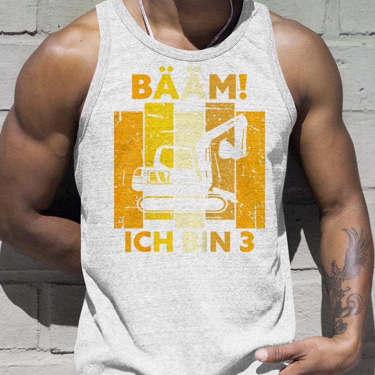 Children's Bäm Ich Bin 3 Drei Jahre Boy 3Rd Birthday Digger Tank Top Geschenke für Ihn