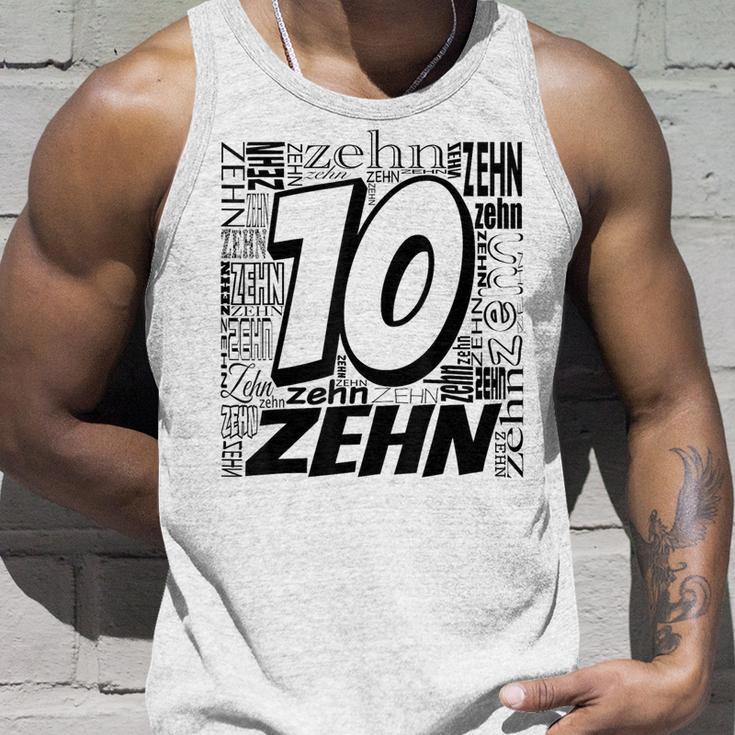 Children's Birthday Ich Bin 10 Zahlwort Zehn Tank Top Geschenke für Ihn