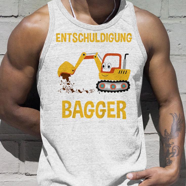 Children's Excuse Das Ich Zu Spät Bin Digger Driver Boy Digger 80 Tank Top Geschenke für Ihn