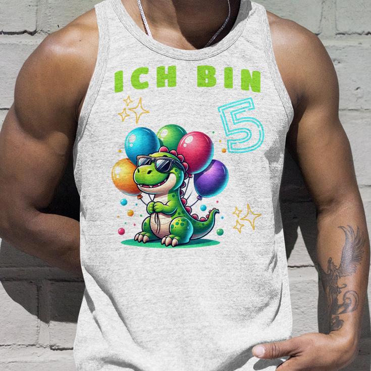 Children's Ich Bin 5 Jahre Alt Dino 5Th Birthday Tank Top Geschenke für Ihn