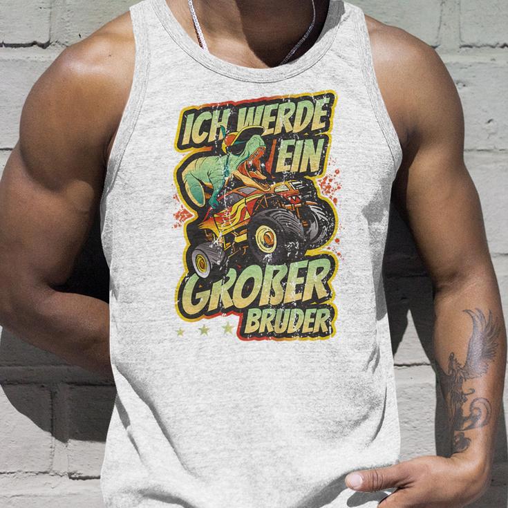 Children's With Ich Werde Großer Bruder 2023 Trex Monster Truck 80 Tank Top Geschenke für Ihn