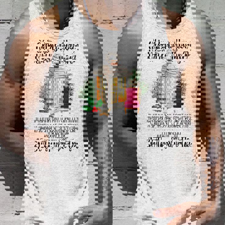 Christmas Xmas Lantern Chair Heaven Quote Memory Memorial Tank Top Gifts for Him