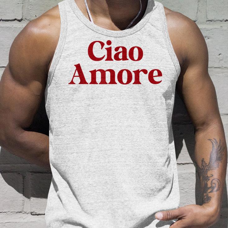 Ciao Amore X Hello Leute Hi Ihr Lieben Italian Fun Amo Tank Top Geschenke für Ihn