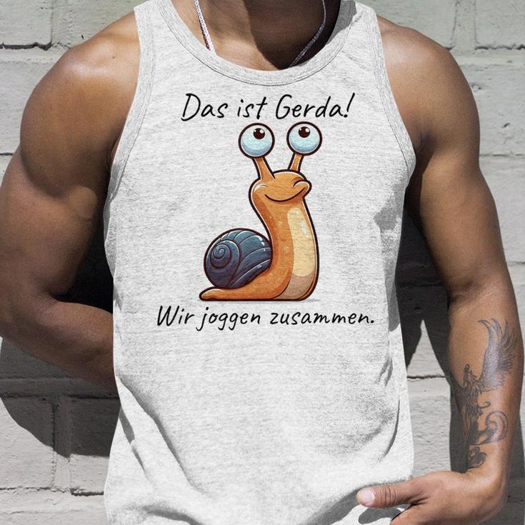 Das Ist Gerda Wir Joggen Zusammen Langsam Läufer Tank Top Geschenke für Ihn