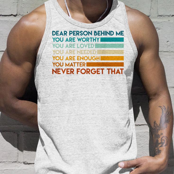 Dear Person Behind Me Dear Person Behind Me Du Bist Tank Top Geschenke für Ihn