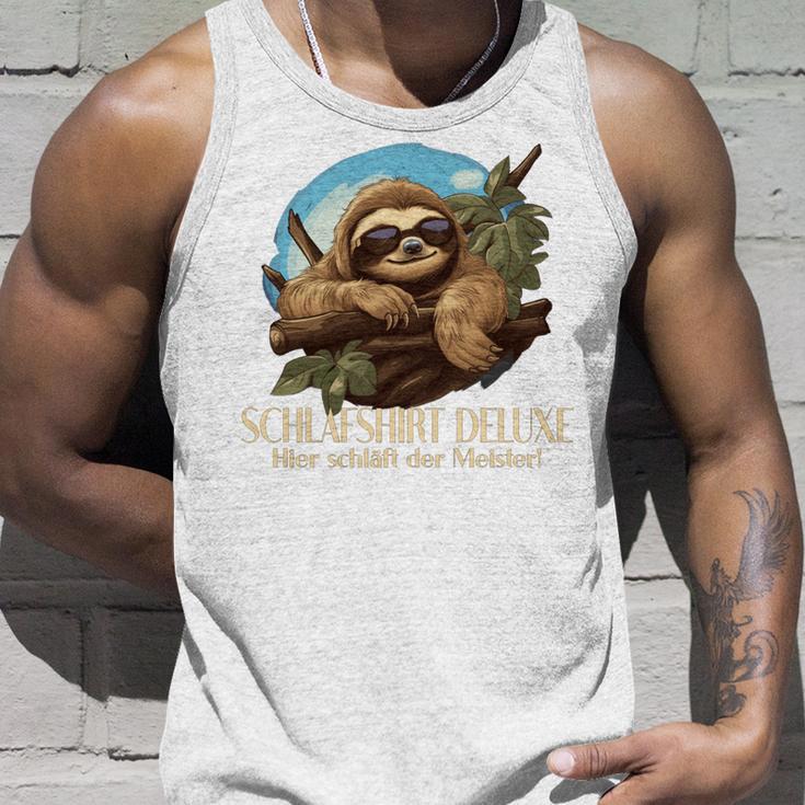 Faultier Pyjama Faultier Das Schläft Schlaf Tank Top Geschenke für Ihn