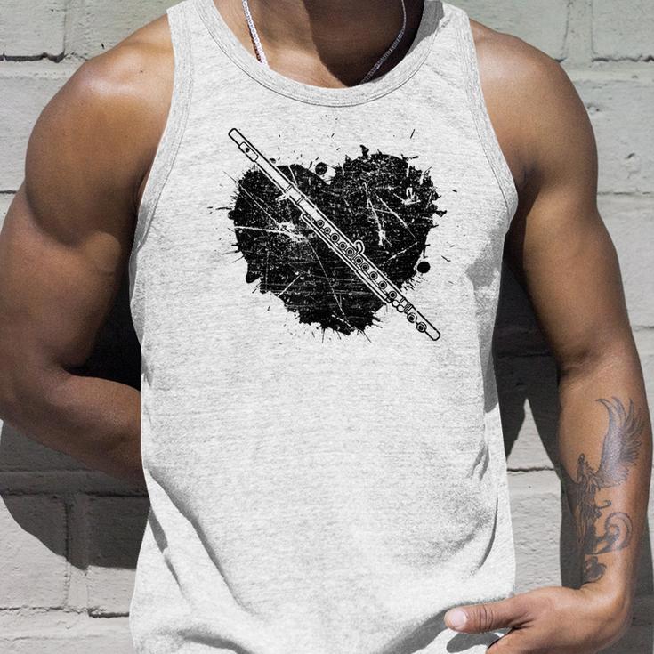 Flötist Flute Gray Tank Top Geschenke für Ihn