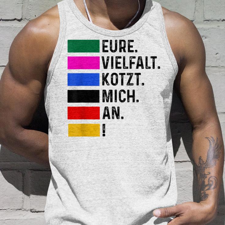 Eureielfalt Kotzt Mich An Blue Tank Top Geschenke für Ihn