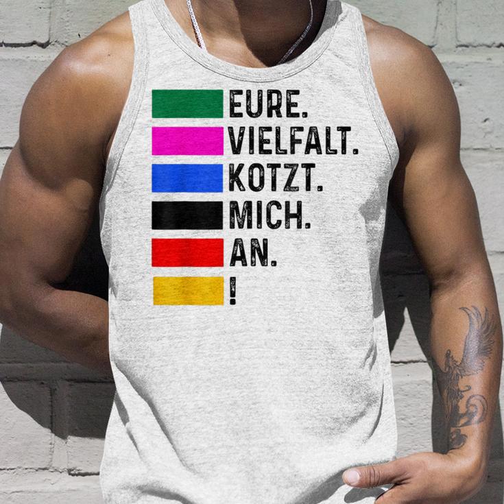 Eureielfalt Kotzt Mich An Gray Tank Top Geschenke für Ihn