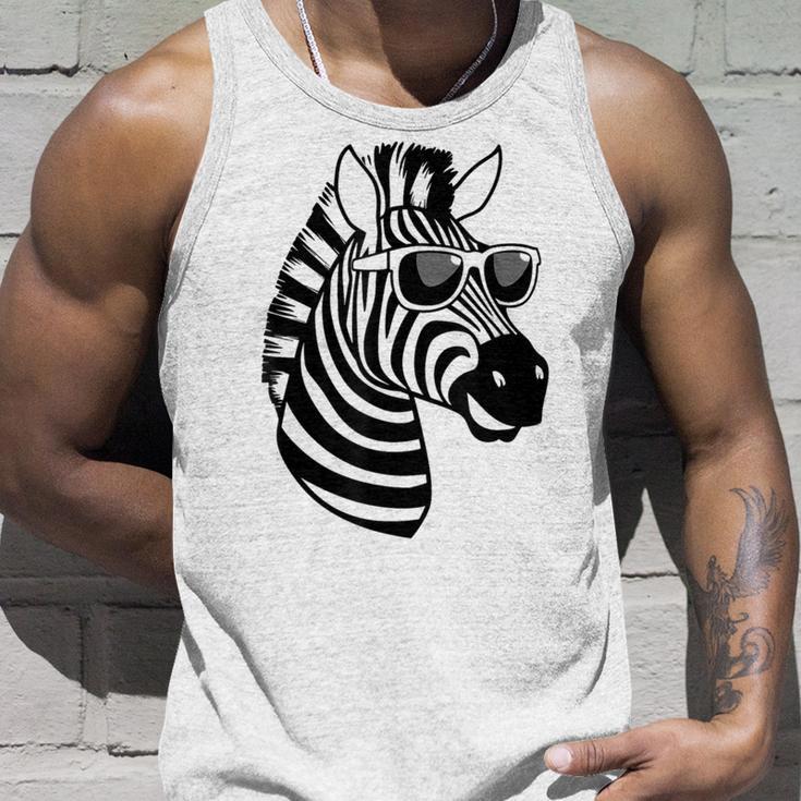 Zebra With Sunglasses Tank Top Geschenke für Ihn