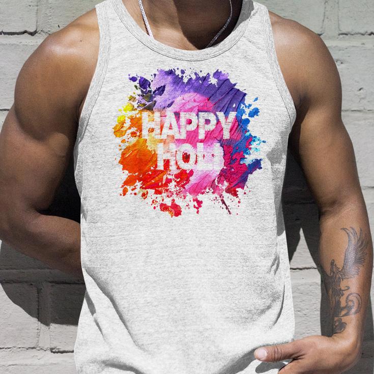 Happy Holi Festival Of Colors Holi Blue Tank Top Geschenke für Ihn