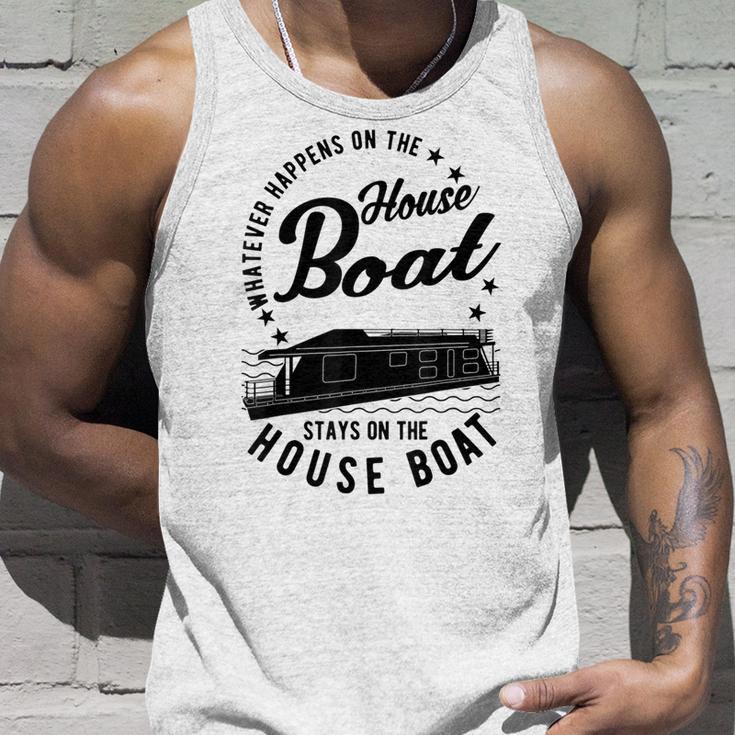 Houseboat Was Auch Immer Auf Dem Hausboat Was Auch Immer Gray S Tank Top Geschenke für Ihn