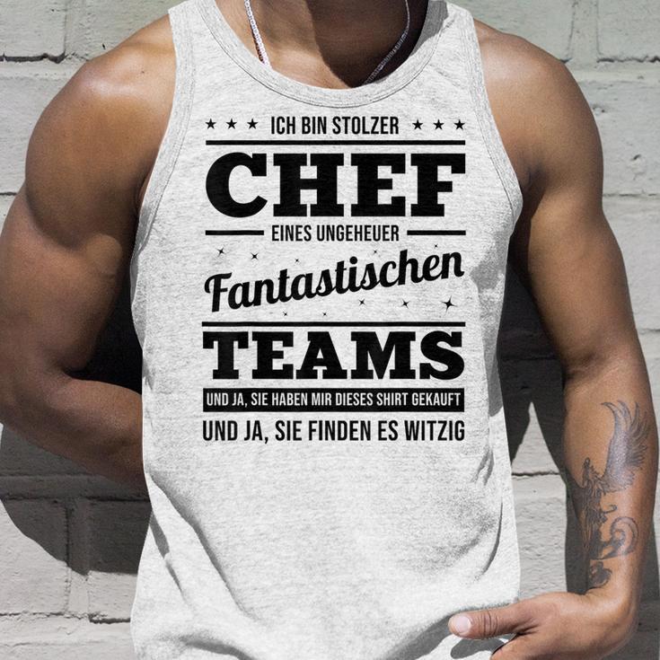 Ich Bin Stolzer Chef Eines Unheuer Fantastische Teams Job Tank Top Geschenke für Ihn