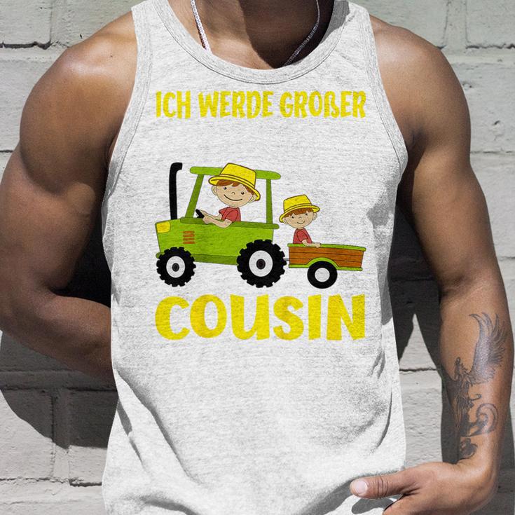 Ich Werde Großer Cousin Bauer Bald Großer Cousin German Tank Top Geschenke für Ihn