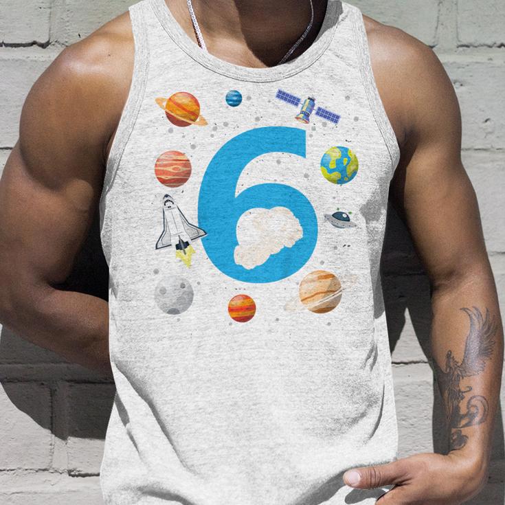 Kinder Astronaut 6 Geburtstag Weltraum Jungen 6 Jahre Raumschiff Tank Top Geschenke für Ihn