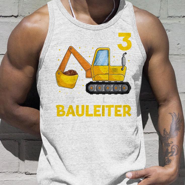 Kinder Endlich 3 Jetzt Bin Ich Der Bauleiter Geburtstagskind Digger Tank Top Geschenke für Ihn