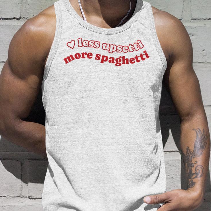 Less Upsetti Mehr Spaghetti Tank Top Geschenke für Ihn