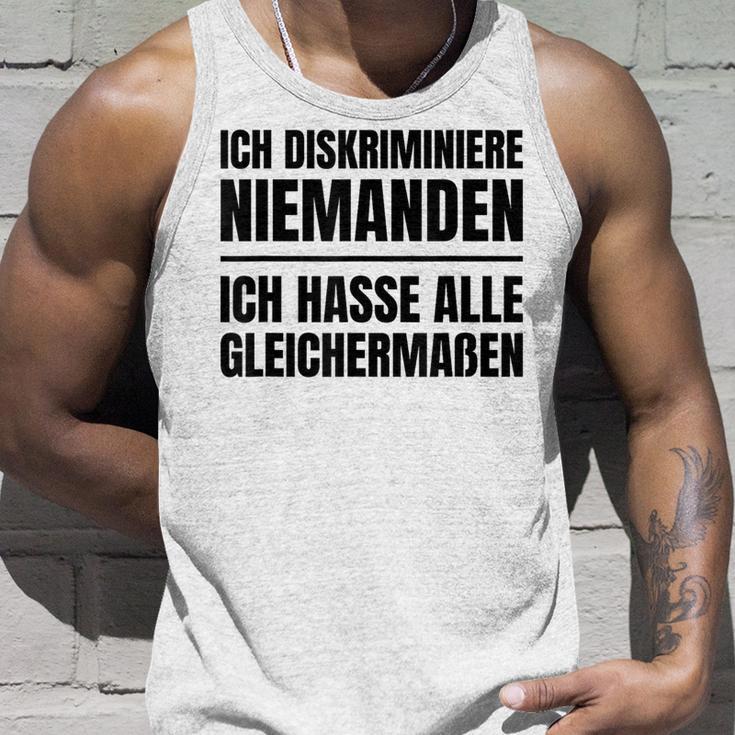 Misanthrop Menschenfeind Gray Tank Top Geschenke für Ihn