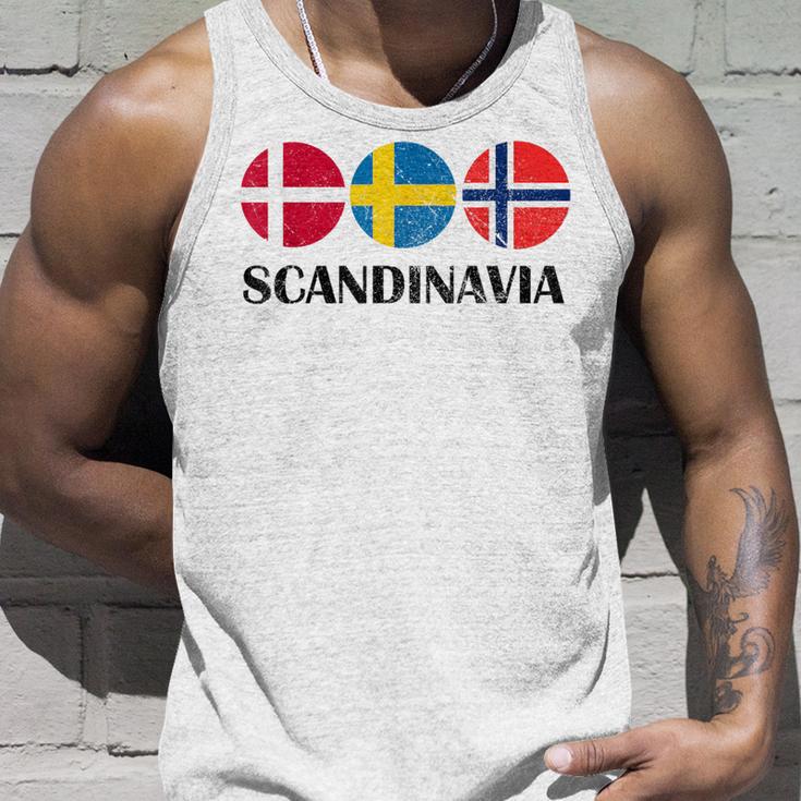 Norway Sweden Denmark Flags Scandinavian Flags Scandinavia Tank Top Geschenke für Ihn