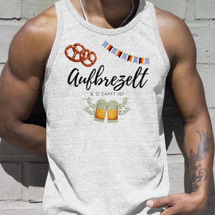 Oktoberfest Wiesn Saying Aufbrezel& O'zapft Is Tank Top Geschenke für Ihn