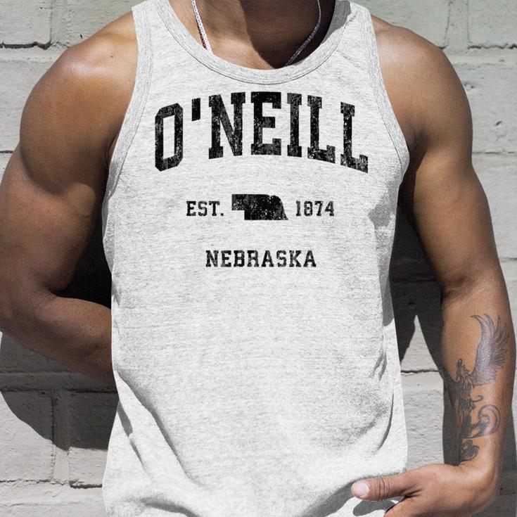 O'neill Nebraska Ne Sports intage Gray Tank Top Geschenke für Ihn