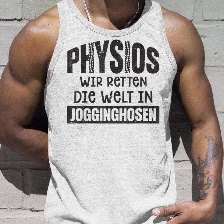 Physio Wir Retten Die Welt In Jogging Bottoms Gray Tank Top Geschenke für Ihn