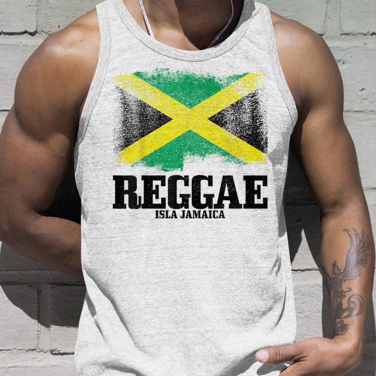 Reggae Isla Jamaica Jamaica Flag Rastafari Rastaintage Gray Tank Top Geschenke für Ihn