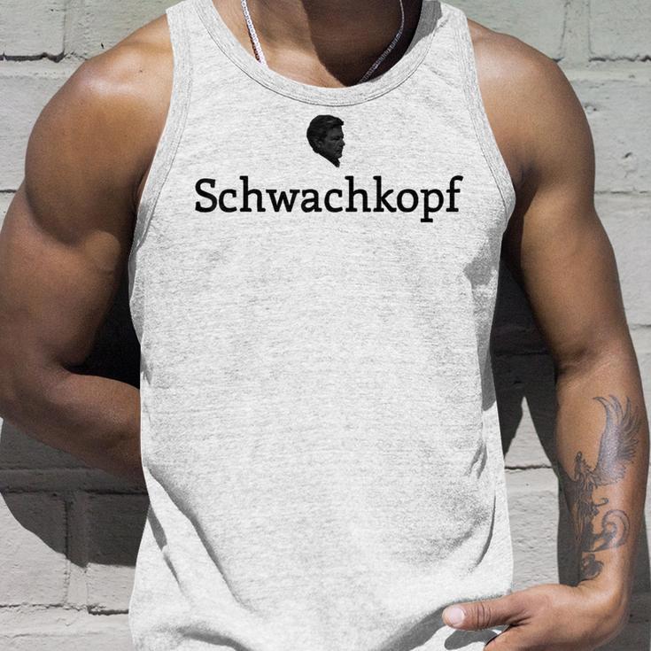 Schwach­Kopf Meme Robert Habeck Political Meme Gray Tank Top Geschenke für Ihn