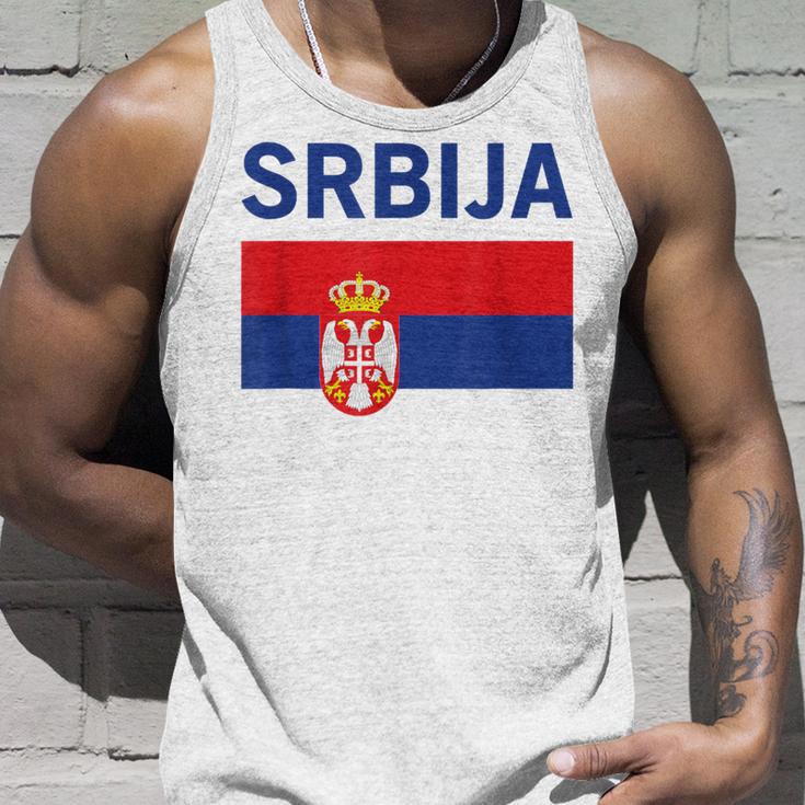 Serbian Flag Football Fan Serbia Srbija Tank Top Geschenke für Ihn