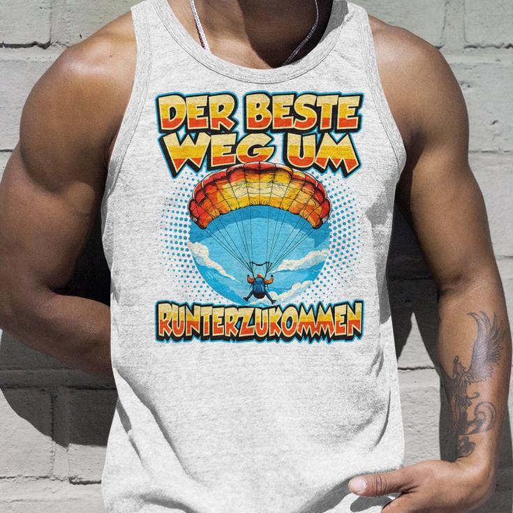 Skydive Tandem Jump Paraglidingoucher Tank Top Geschenke für Ihn