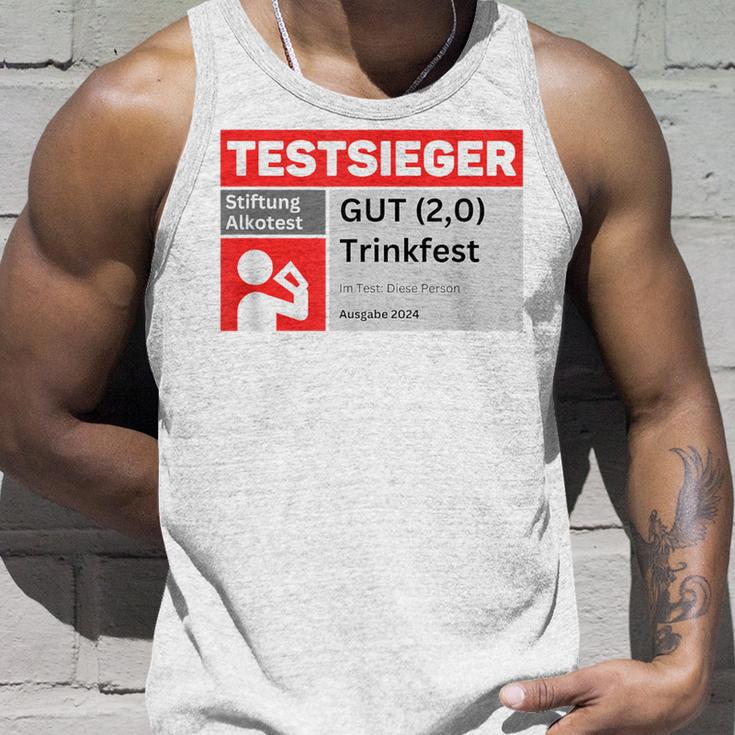 Test Winner Stiftung Alkotest Gut Trinkfest Malle Bumsbar Tank Top Geschenke für Ihn