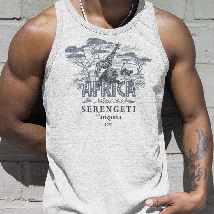 Travel Africa Tanzania Serengeti Ngorongoro Dar El Salaam Blue Tank Top Geschenke für Ihn