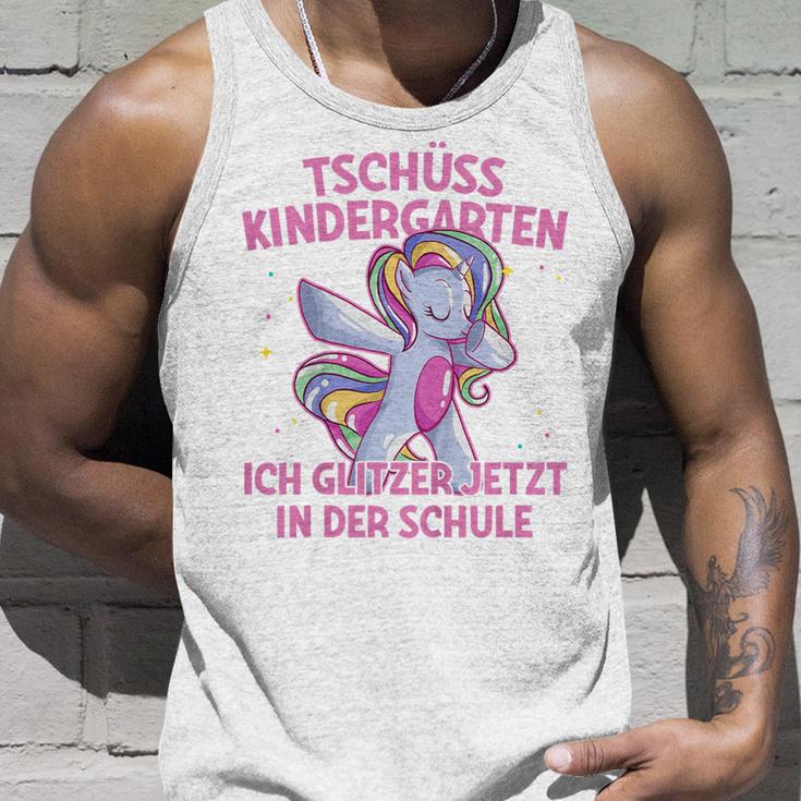 Tschüss Kindergarten Ich Glitzer In Der Schule Einschulung German Tank Top Geschenke für Ihn