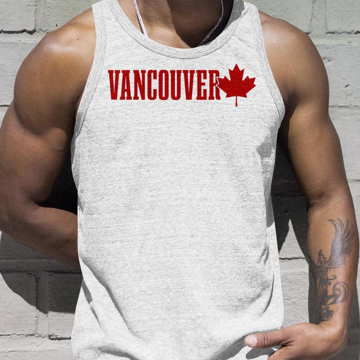 Vancouver Bc Canada Maple Leaf Canadian Flag Pride Tank Top Geschenke für Ihn