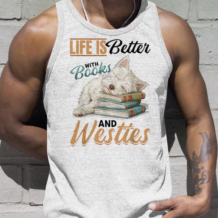 West Highland Terrier Westie Hunderasse Das Leben Ist Besser Gray Tank Top Geschenke für Ihn